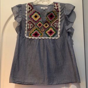 THML cap sleeved cotton top